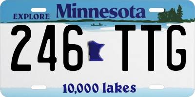 MN license plate 246TTG