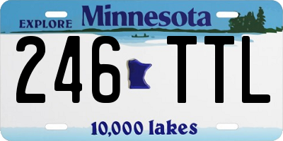 MN license plate 246TTL