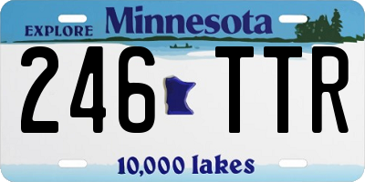 MN license plate 246TTR