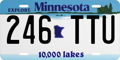 MN license plate 246TTU