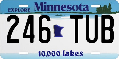 MN license plate 246TUB