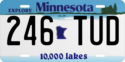 MN license plate 246TUD