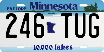 MN license plate 246TUG