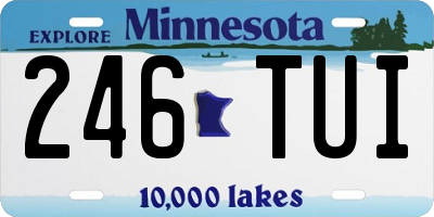 MN license plate 246TUI
