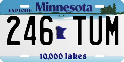 MN license plate 246TUM