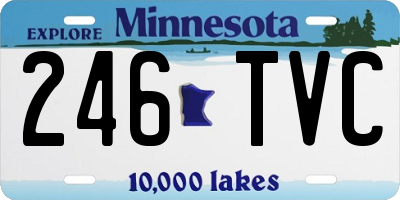 MN license plate 246TVC