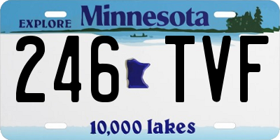 MN license plate 246TVF