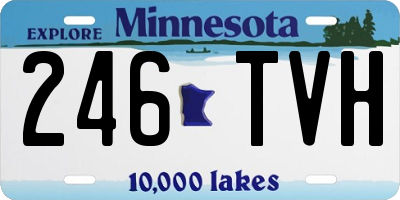MN license plate 246TVH