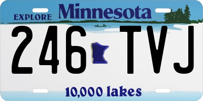MN license plate 246TVJ