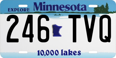MN license plate 246TVQ