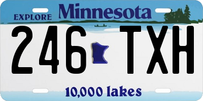 MN license plate 246TXH