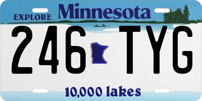 MN license plate 246TYG