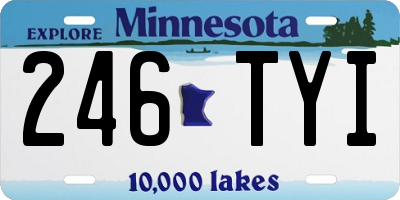 MN license plate 246TYI