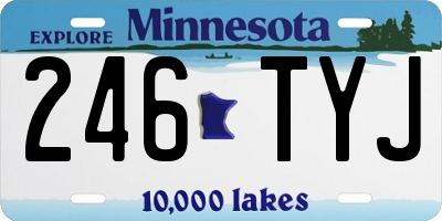 MN license plate 246TYJ