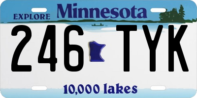 MN license plate 246TYK
