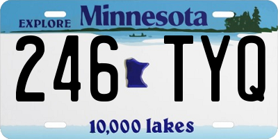 MN license plate 246TYQ