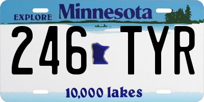 MN license plate 246TYR