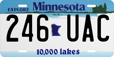 MN license plate 246UAC