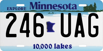 MN license plate 246UAG