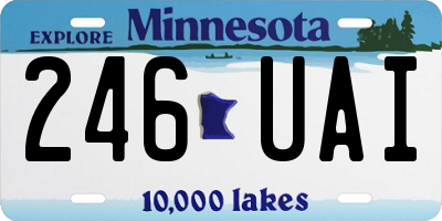 MN license plate 246UAI