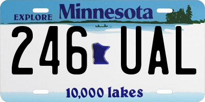 MN license plate 246UAL