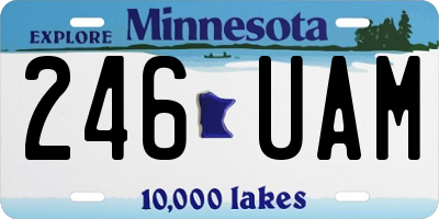 MN license plate 246UAM