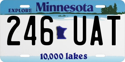 MN license plate 246UAT