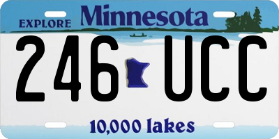 MN license plate 246UCC
