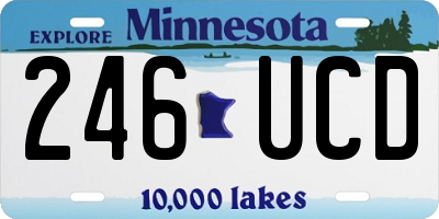 MN license plate 246UCD