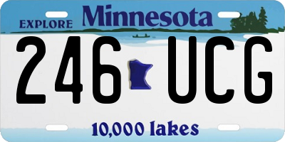 MN license plate 246UCG