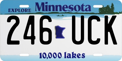 MN license plate 246UCK