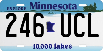 MN license plate 246UCL