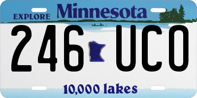 MN license plate 246UCO