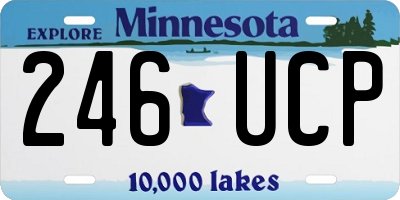 MN license plate 246UCP