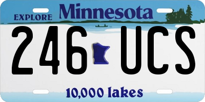 MN license plate 246UCS