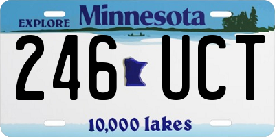 MN license plate 246UCT