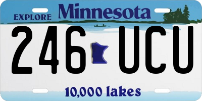 MN license plate 246UCU