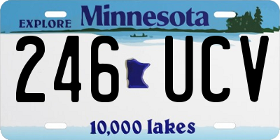 MN license plate 246UCV