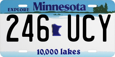 MN license plate 246UCY