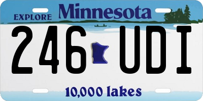 MN license plate 246UDI