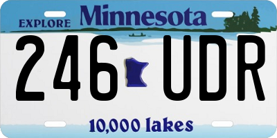 MN license plate 246UDR