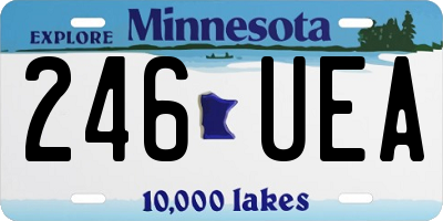 MN license plate 246UEA