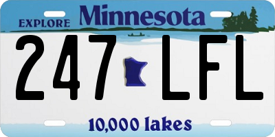 MN license plate 247LFL