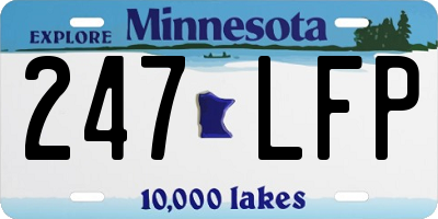 MN license plate 247LFP