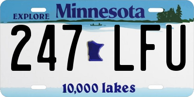 MN license plate 247LFU