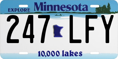 MN license plate 247LFY