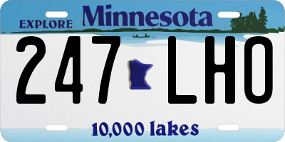MN license plate 247LHO