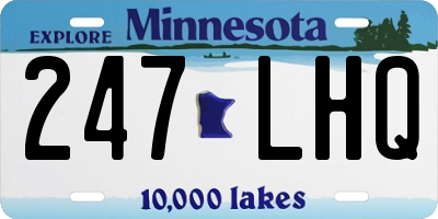 MN license plate 247LHQ