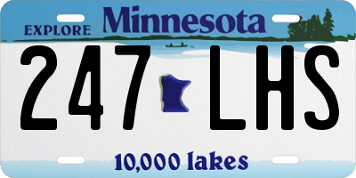 MN license plate 247LHS