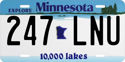 MN license plate 247LNU